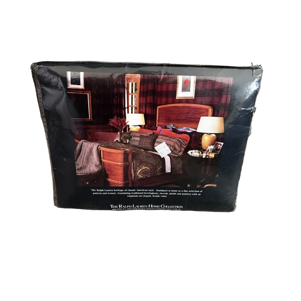 RALPH LAUREN Home Collection Leland Fair‎ Isle Multi Full Flat Sheet 100% Cotton